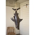 thumbnail image 3 of Kalalou Inc Recycled Hand Hammered 3D Shark With Sisal Rope, 3 of 3
