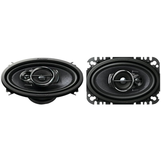 Pioneer 200W 4x6 Inch 3 Way 4 Ohms Coaxial Car Audio Speakers Pair TS