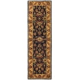 thumbnail image 2 of Safavieh Golden Jaipur Dreda Bordered Wool Runner Rug, Black/Gold, 2'3" x 8', 2 of 9