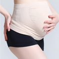 thumbnail image 3 of Correa de soporte para embarazo para mujer, cinturón trasero de maternidad, banda para cintura para abdomen, soporte para vientre, negro, L, 3 of 4