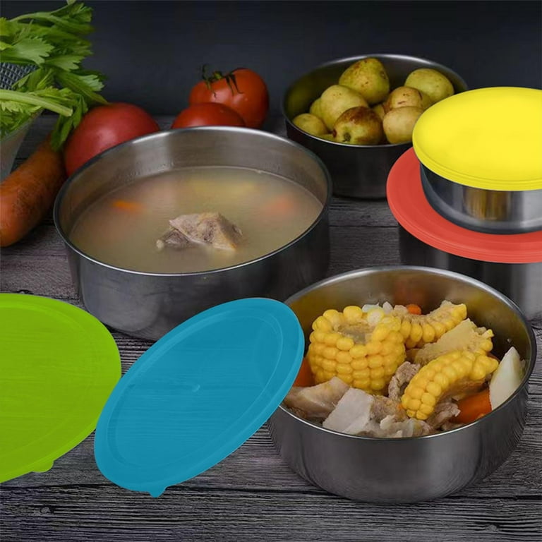Yika Tupperware 5 Pcs Stainless Steel Home Kitchen Food Container