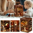 thumbnail image 2 of Book Nook Kits For Adult, 3D Wooden Puzzle Booknook, Miniature Bookend Bookshelf Booknooks House, 2 of 8