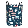 thumbnail image 2 of Balery Dental Round Laundry Basket with Handles Waterproof Freestanding Laundry Hamper for Clothes Toys in the Dorm and Family-Medium, 2 of 8