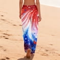 thumbnail image 5 of AHMOMEI 4th of July Women's Pajama Pants Drawstring Straight Leg Women Lounge Pants Patriotic Lounge Sleep Pant, 5 of 5