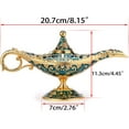 thumbnail image 3 of CATPAN Vintage Magical Legend Aladdin's Genie Lamp for Home /Wedding Table Decoration,Collectable Rare Classic Arabian Costume Props Lamp Pot &Gift for Party/Halloween/Birthday(Blue), 3 of 9
