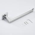 thumbnail image 5 of Toallero de acero inoxidable, moderno toallero, cromo pulido, 5 of 5