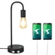 thumbnail image 1 of Lámpara de mesa industrial con dos puertos de carga USB regulable sin escalones Leyfeng  Luz de mesa, 1 of 7