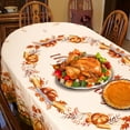 thumbnail image 3 of Fall Thanksgiving Tablecloth for Round,Oval,Rectangle Tables,Waterproof Fall Table Cloths for Dining Room Indoor Outdoor Table Cover - 54x72 Inch, 3 of 6