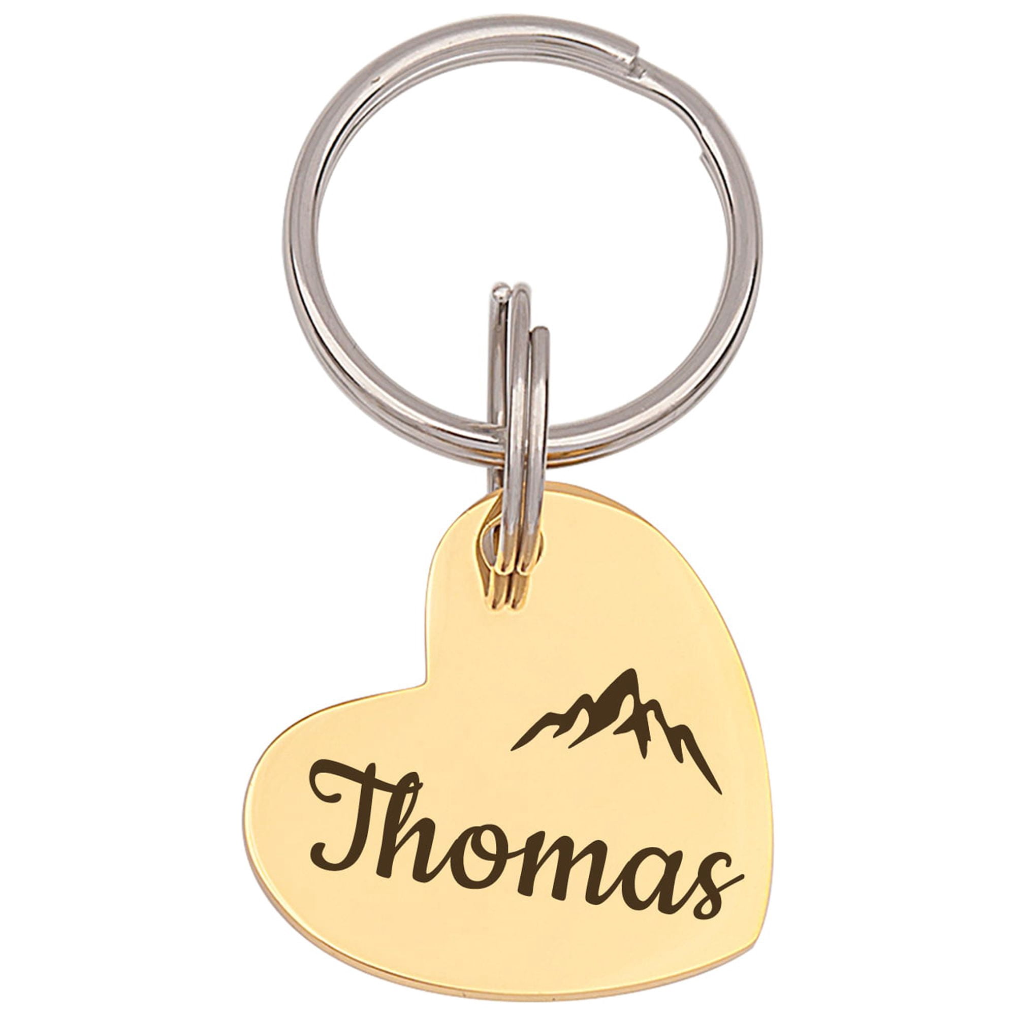 Anavia Stainless Steel & Metal Heart Cute Girl Engraved Dog ID Tag, Gold, M