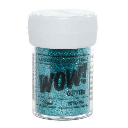 Wow! Extra Fine Glitter 1oz-aqua (Best Place To Mine Silver Wow)