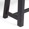thumbnail image 4 of GDF Studio Foster Outdoor Acacia Wood Bench, Sandblasted Gray, Black, Set of 2, 4 of 8