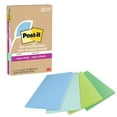 thumbnail image 1 of Post-it Notes Super Adhésives en Papier 100 % Recyclé, 2X le Pouvoir Adhésif, 4x6 Po, 4 Blocs, 45 Feuilles/bloc, Collection Oasis (4621R-4SST), 1 of 1