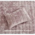 thumbnail image 5 of Chezmoi Collection Piers Dusty Pink Velvet Quilt Queen Set, 3-Piece Lush Plush Distressed Velvet Bedding All Season Lightweight Bedspread, Brushed Microfiber Reverse with Double Square Stitch, 5 of 9
