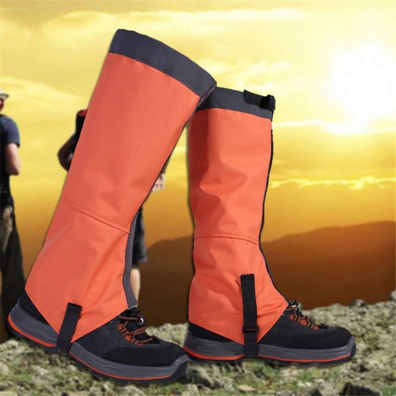 Nylon Outdoor Waterproof Ankle Walking Hiking Trekking Snow Gaiters Boot Cover 