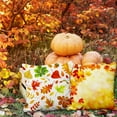 thumbnail image 4 of Fall Maple Leaf Throw Pillow Covers Set of 2 20x20 inch Orange Fall Leaves Pillowcase Autumn Outdoor Decorative Cushion Couch Cover Farmhouse Thanksgiving Linen Cushion Cases, 4 of 5