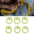 thumbnail image 4 of 50 Pcs Marqueurs de Point de Métal Marqueurs en Spirale Crochets de Crochet Multifonctions à Verrouillage Haute Résistance et Résistance à la Rouille Marque de Départ et de Fin de Points avec Marqueurs de Point de Métal Brillants, 4 of 7