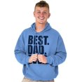 thumbnail image 3 of Cool Father's Day Best Dad Ever Men's Big & Tall Graphic Hoodie Brisco Brands 3X, 3 of 4
