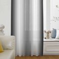 thumbnail image 6 of Ombre Black White Sheer Curtains 96 Inches Long, Simple Abstract Striped Farmhouse Light Filering Curtains, Privacy Drapes Simi Floor to Veiling Curtain for Living Room Bedroom Large Window Treatment, 6 of 9