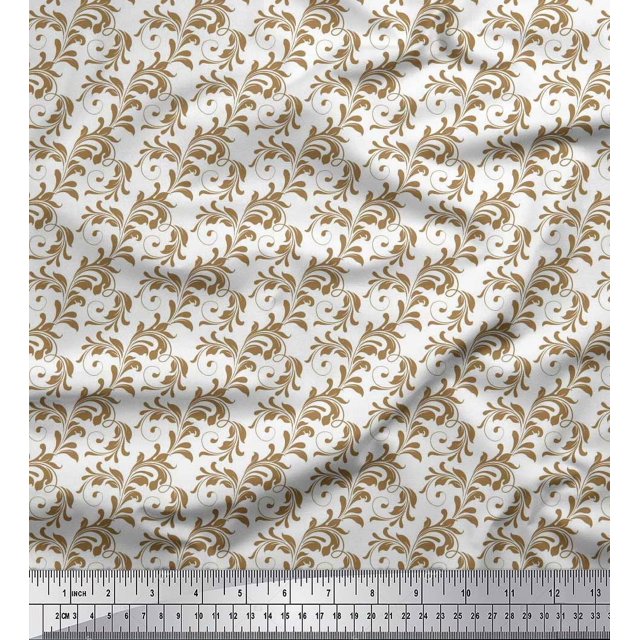 Soimoi Rayon Fabric Swirl Abstract Print Sewing Fabric Yard 42 Inch Wide