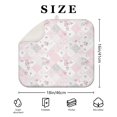 thumbnail image 4 of Pioneer Flower Floral Print Pattern Kitchen Dish Drying Mat 1 Pack, Ultra Absorbent Microfiber Drainer Mat, 16"x18", 4 of 6