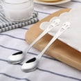 thumbnail image 1 of GOOHOCHY 5 Pcs Creative Coffee Spoon Silver Mirror Polished For Home Use, 1 of 5