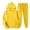 Yellow, variant on Wutalume Men's and Women's 2-Piece Fleece Lined Hoodie Set, Solid Color Casual Outfit with Pocket Joggers, Cold Weather Wear,Blue L
