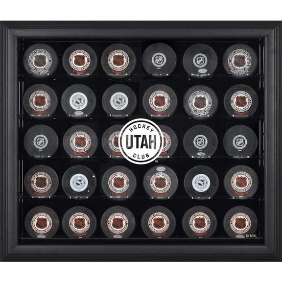 Utah Hockey Club 30-Puck Black Display Case - Fanatics Authentic Certified