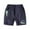 Navy Blue, variant on WOLLED Kids Baby Boys Cotton Shorts Summer Folded Hem Elastic Waist Pants for Toddler Cartoon Printing Casual Sweat Shorts 1-6T