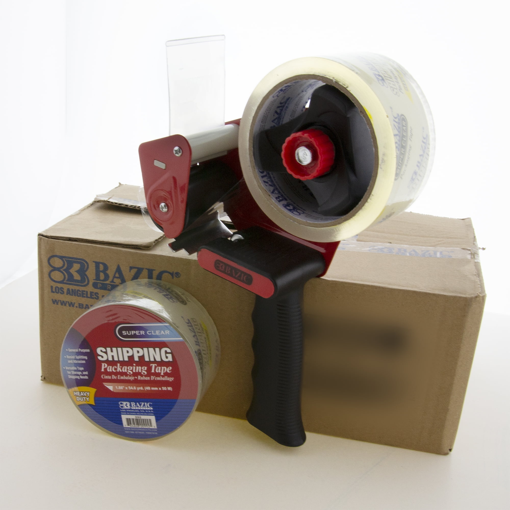 BAZIC Heavy Duty Tape Dispenser Gun, 2 Rolls 2" x 54, 1-Pack