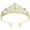 Gold, variant on Rhinestones Tiaras For Women And Girls Elegant Crowns With Comb For Wedding Bridal And Party Hair Accessories
