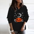 thumbnail image 2 of Sudadera de mujer de manga larga con cremallera y cuello alto Halloween Elements Fridja hj5254, 2 of 4