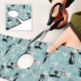 thumbnail image 6 of Yayeee Faucet Mat for Kitchen Sink 30" Diatomite Long Splash Guard Pad, Green Cocktail Cat Pattern, 6 of 7