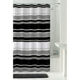 thumbnail image 1 of Rideau ou doublure de douche en PEVA James Stripe Mainstays, 178 x 183 cm, noir, 1 of 5