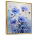 thumbnail image 2 of Designart "Purple Cornflowers love expression V" Floral Floater Framed Canvas Print, 2 of 7
