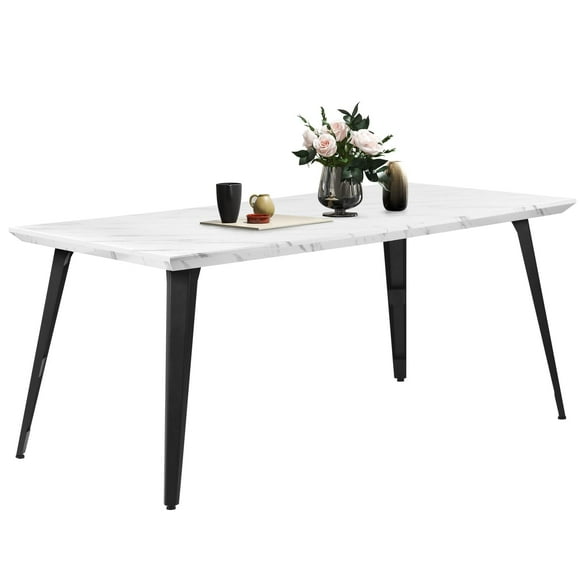 Homy Casa Dining Table for 4-6 Person - Kitchen Din Table for Kitchen Dining Room, Marble