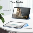 thumbnail image 3 of KOMI Étui pour Samsung Galaxy Tab A9 Plus 2023, Étui Rigide Mince avec Support, Couverture Intelligente de Protection avec Fonction de Mise en Veille/réveil Automatique pour Samsung Galaxy Tab A9 + Tablette 10,9 Pouces, Bleu Pâle, 3 of 5
