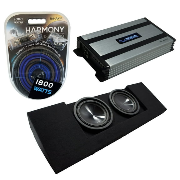 Fits 15-25 Chevy Colorado Crew Cab Dual 10 Alpine SWT-10S4 Sub Box & HA-A800.1