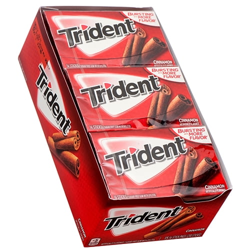 New 373692 Trident Gum Cinnamon 14 Sticks (15Pack) Gums Cheap