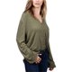 thumbnail image 1 of Camisa con Botones Lucky Brand Poeta para Mujer Verde X-Large, 1 of 1