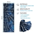 thumbnail image 2 of Math Equations Algebra Formulas Blue Pattern Hot Yoga Mat Towel Non Slip for Hot Yoga - Quick-Drying Yoga Mat Cover with 4 Corner Pockets with Travel Bag - Hot Yoga Towel Non Slip 74"x26", 2 of 6