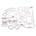thumbnail image 3 of Car Interior Decoration Trim Kit, 28pcs Interior Trims Decoration Kit Replacement for Wrangler JK JKU 2 Door 4 Door 2011-2018(silver), 3 of 8