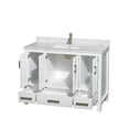 thumbnail image 2 of Wyndham Collection Sheffield 48" Marble Single Bathroom Vanity in Chrome/White, 2 of 4