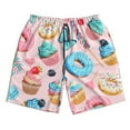 thumbnail image 5 of Goofa Cupcakes and Donuts Printed Mens Swim Trunks Summer Quick Dry Short Beach Swimwear Bathing Suits-XX-Large, 5 of 9