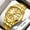 Digital model - all gold face, variant on Middle-aged men's watch, elderly watch, large digit quartz watch, new model for middle-aged and elderly men, dad's luminous waterproof wristwatch