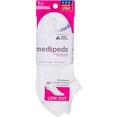 MediPeds Women's COOLMAX? NonBinding LowCut Sock, 4Pack