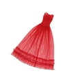 thumbnail image 1 of kurtrusly Dentelle Tulle Demoiselle d'Honneur Robe de Soirée Robe de Danse pour 1/3 BJD Poupées Rouge, 1 of 9