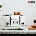 thumbnail image 4 of Open Box Haden Heritage 4 Slice Wide Slot Stainless Steel Body Retro Toaster, 4 of 13