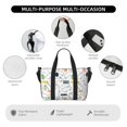 thumbnail image 3 of Travel Duffle Bag Simple Cute Rabbit Radish Flower Travel Tote Bags Carry on Luggage Waterproof Weekender Bags with Top Handle Adjustable Shoulde Strap for Travel Gym, 3 of 5