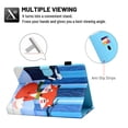 thumbnail image 4 of Dteck Universal 6.5 - 7.5 inch Tablet Case, Multi-Angle Stand Flip Wallet Case with Cards Slots Magnetic Buckle Cover For RCA Voyager 7" /Galaxy Tab A 7" and other 6.5 - 7.5 inch Tablet, Red Fox, 4 of 5