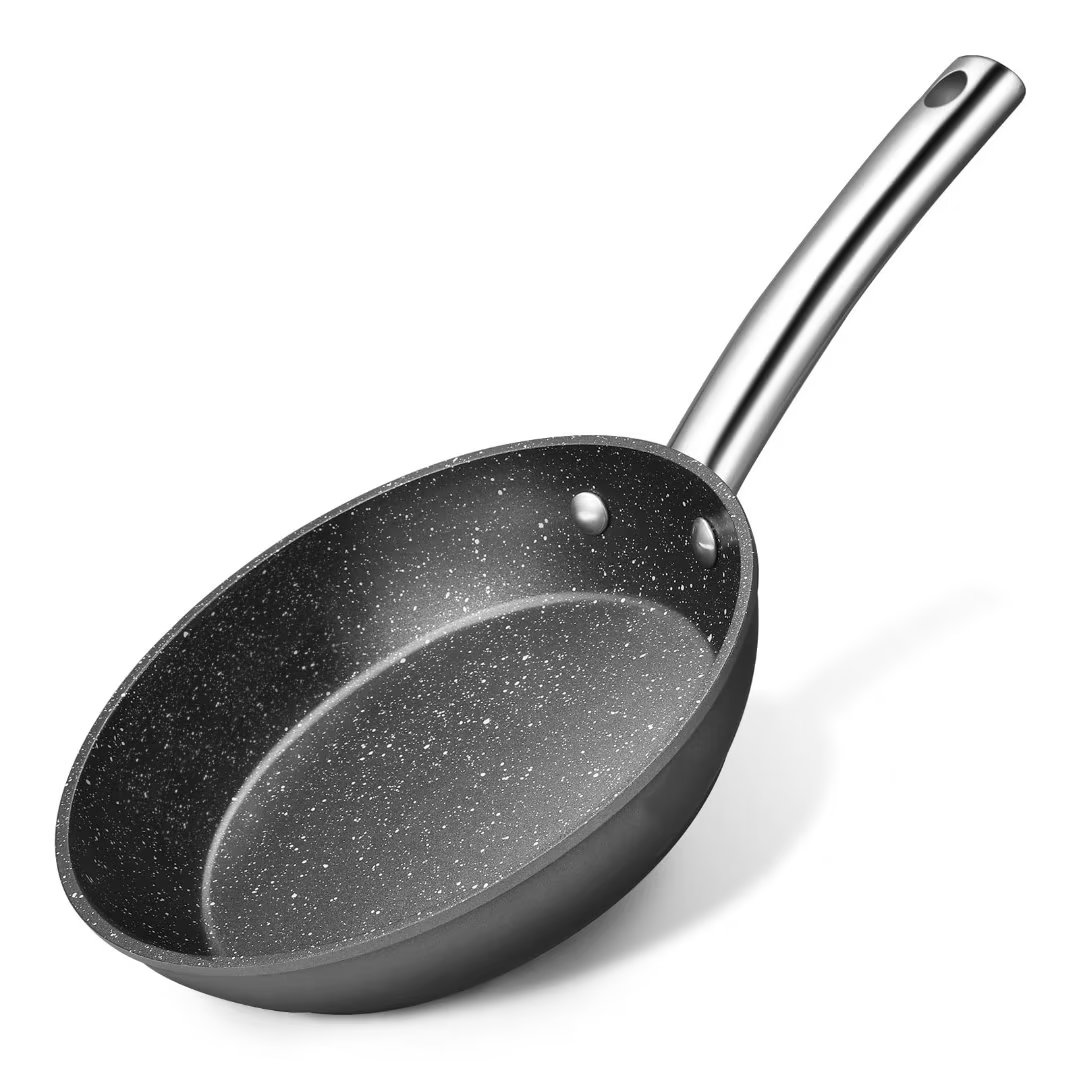 Nonstick Frying Pan 8 inch Skillet Omelet Pan Chef's Pan with Stainless